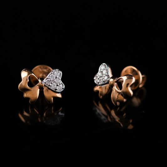 Delectable Delight Diamond Bow Earrings